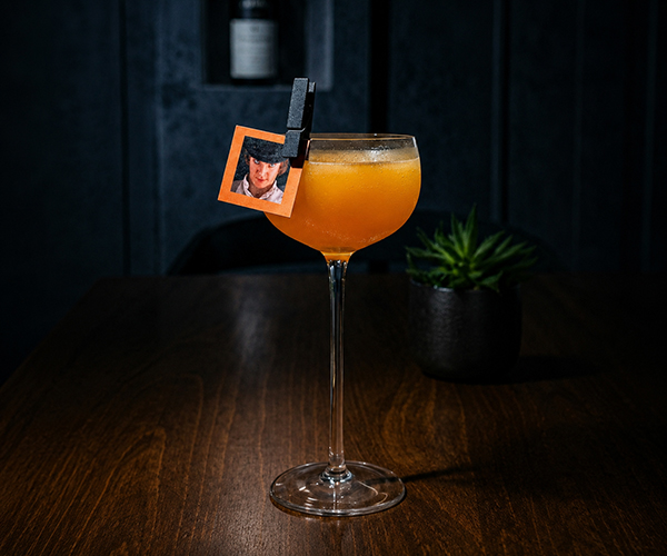 Clock Work Orange citrus cocktail with pineapple