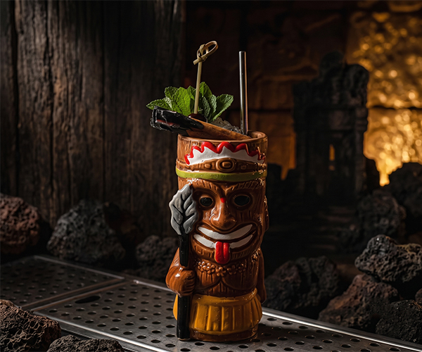 Summer Time Voodoo juicy cocktail with grapefruit and pineapple