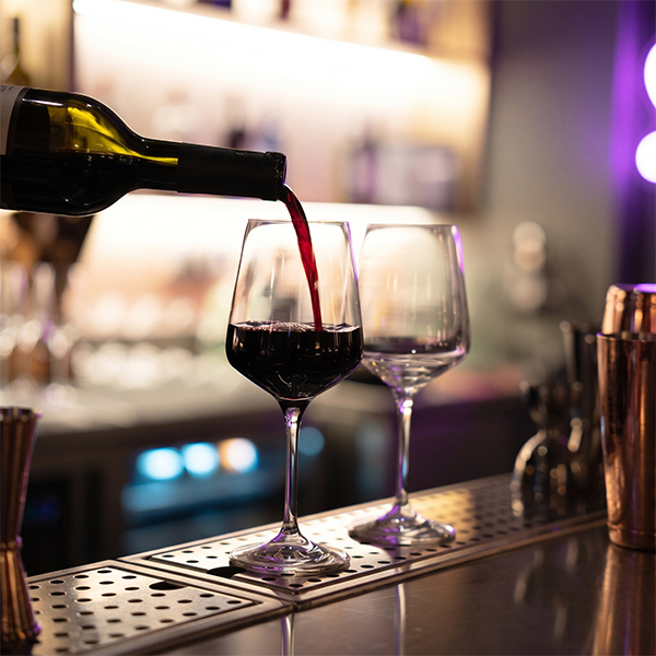 Intimate evening ambiance and seating inside Heyday Miami