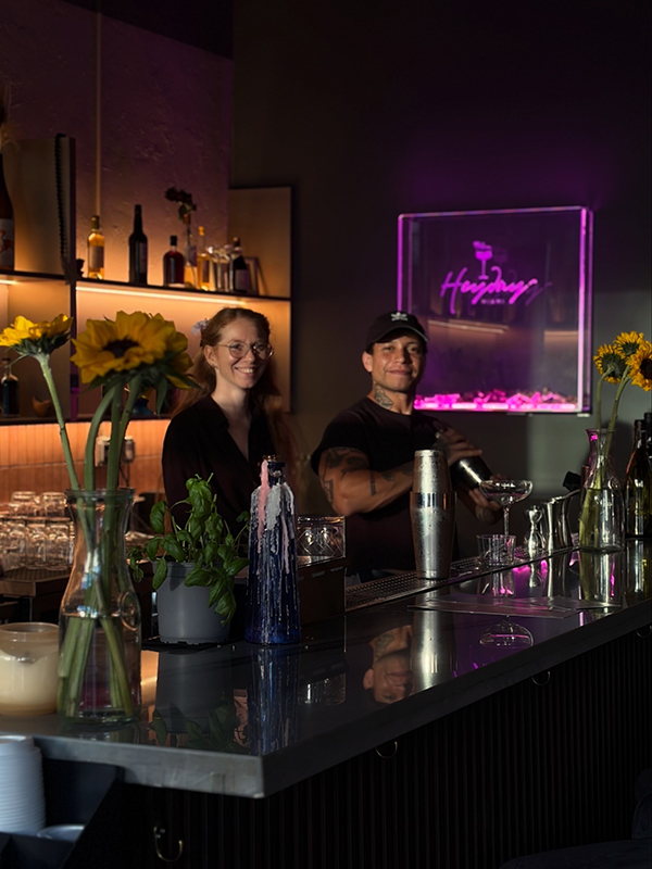 Interior view of Heyday Miami coffee bar and aperitivo lounge